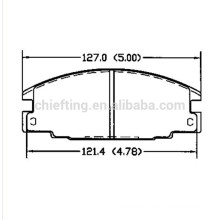 For HONDA FORD OPEL ISUZU VAUXHALL D363 MK brake pad